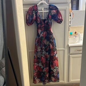 Floral Puff Sleeve Dress